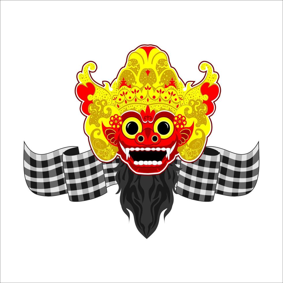 Barong Bali Mask vector