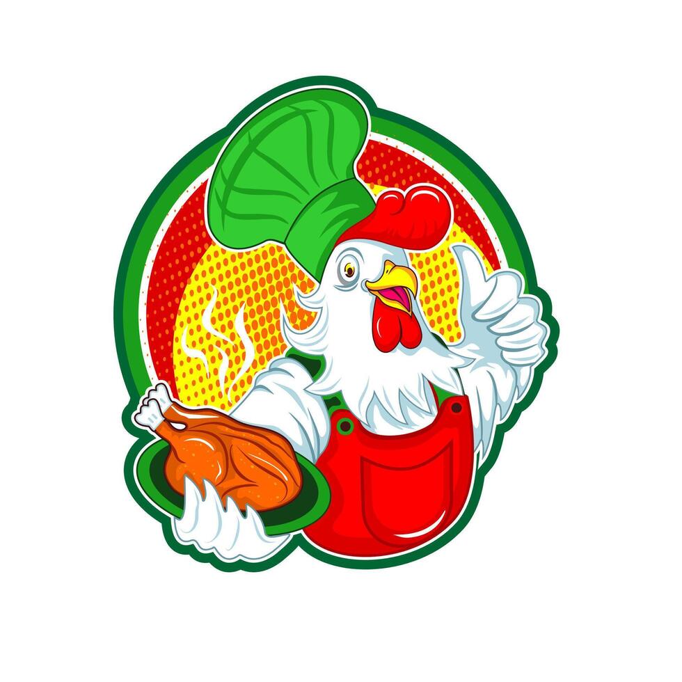 Hot Chicken Grill vector