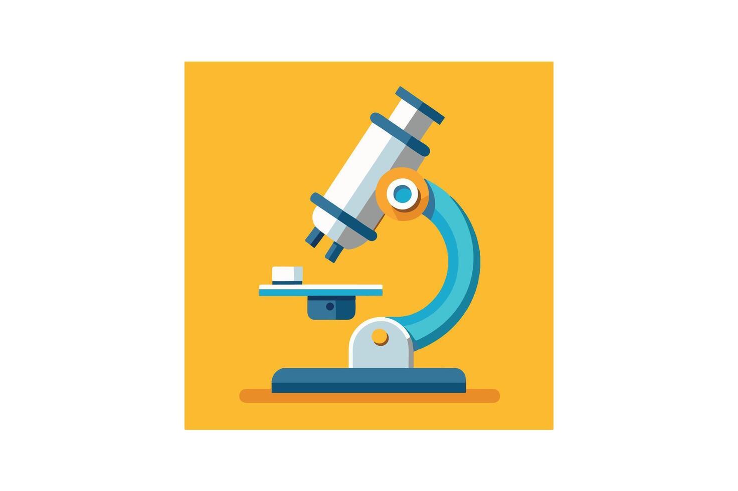 lab microscope icon vector