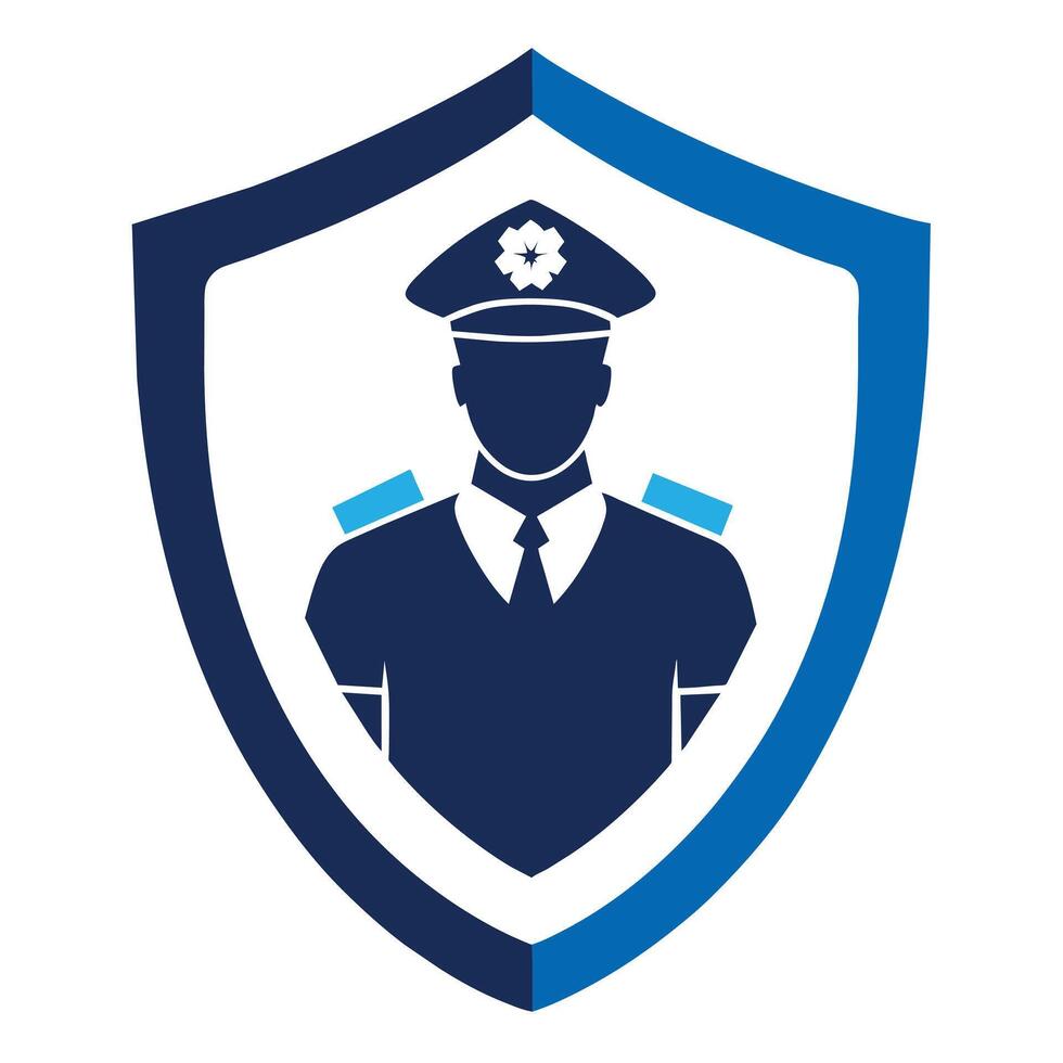 Security shield logo art illustration vector