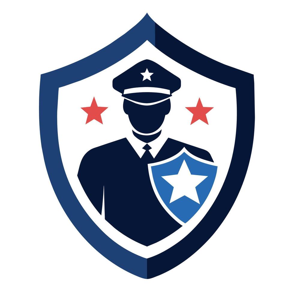 Security shield logo art illustration vector