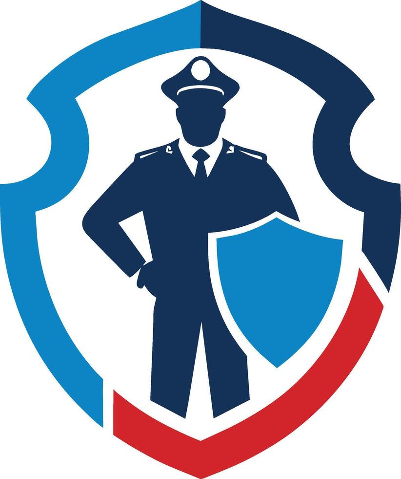 Security shield logo art illustration vector