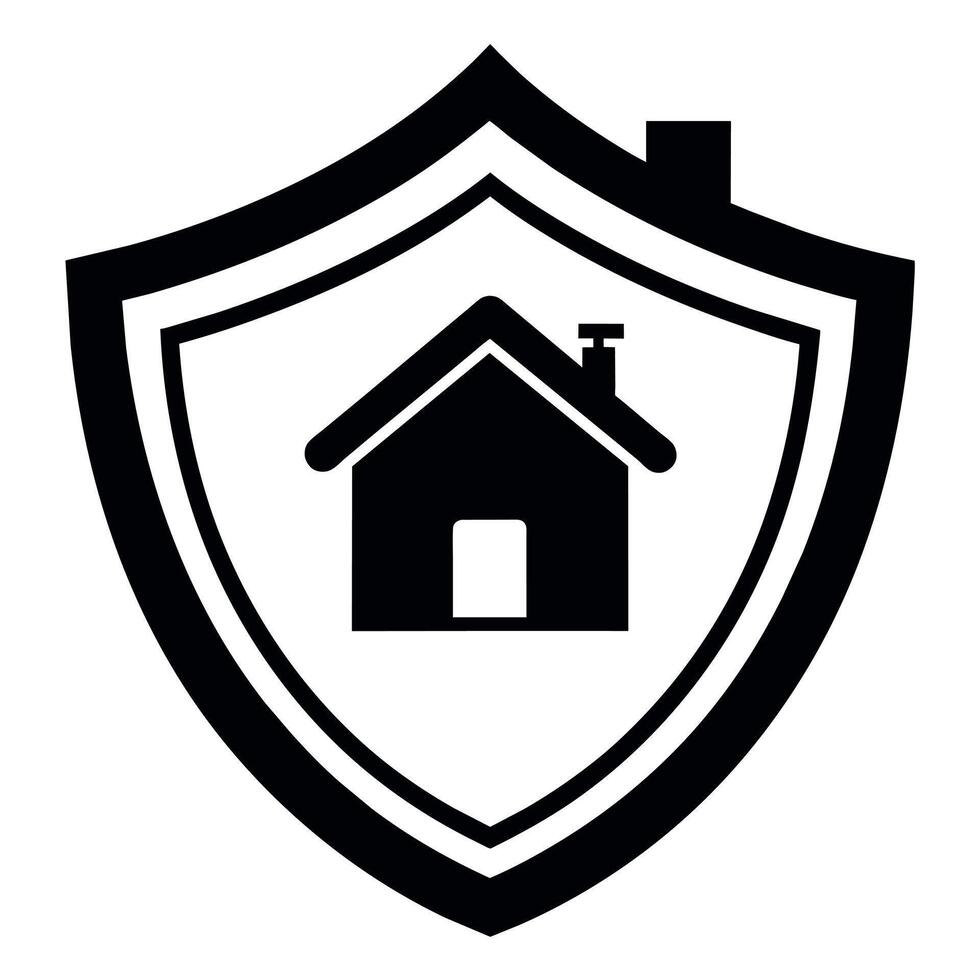 Security shield logo art illustration vector