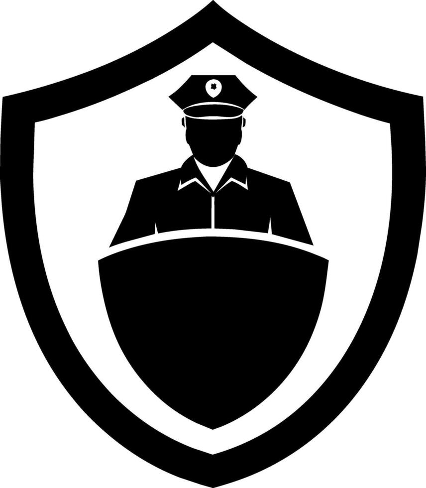 Security shield logo art illustration vector