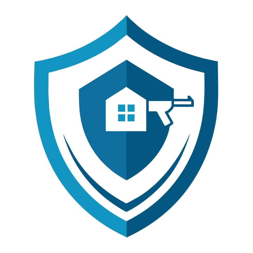 Security shield logo art illustration vector