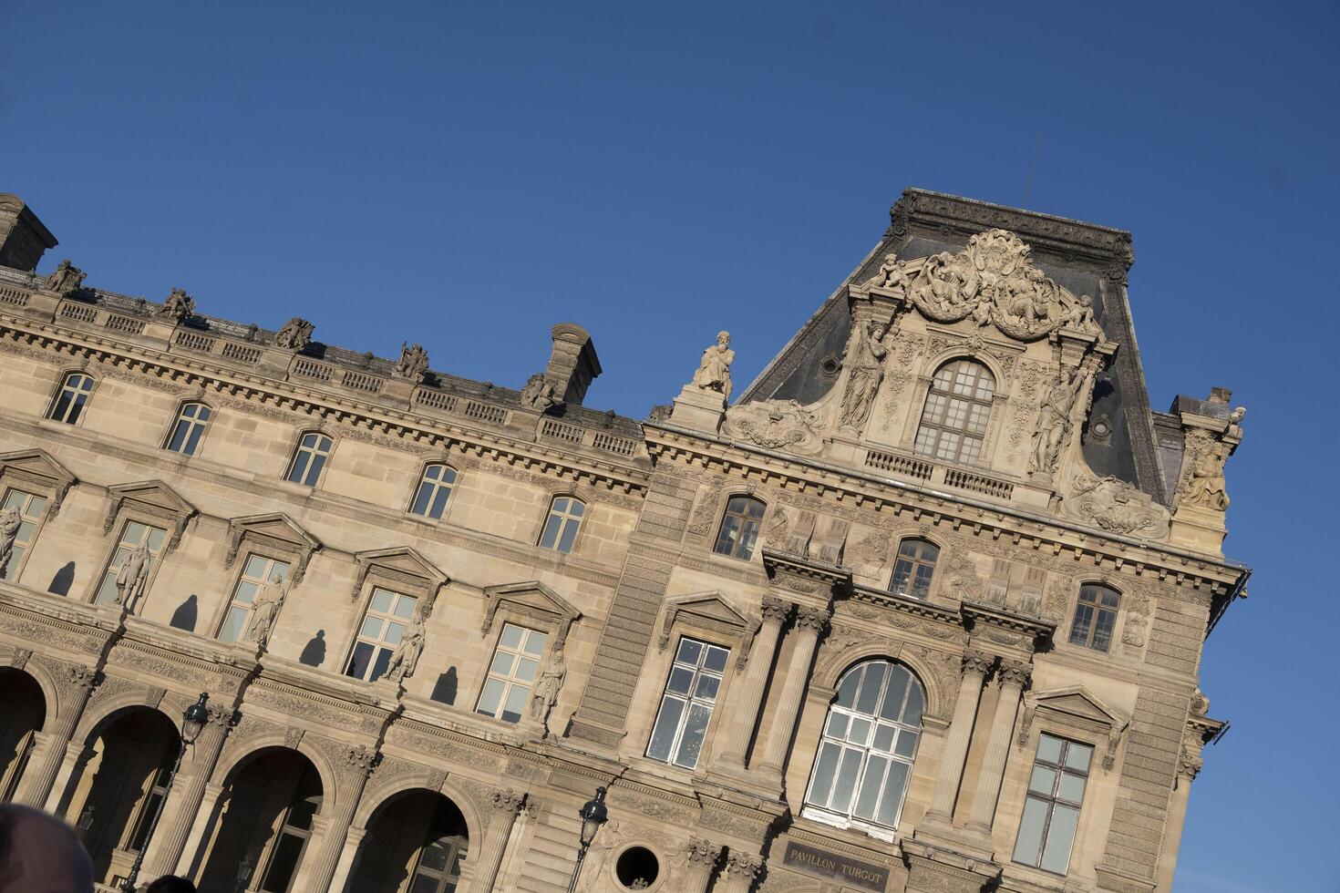 The Louvre, on the right bank of the Seine, in Paris, France's national art museum, housing important iconic works. photo
