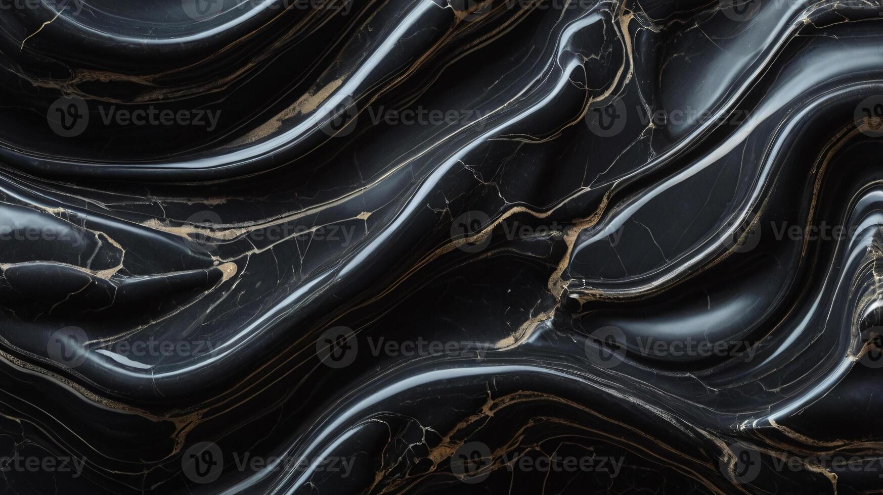 Black and marble pattern ink acrylic painted waves texture background for skin wallpaper luxurious. photo