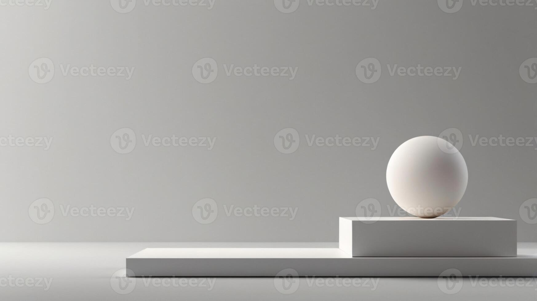 Minimal art background with copy space for cosmetics product presentation, 3D podium, copy space photo