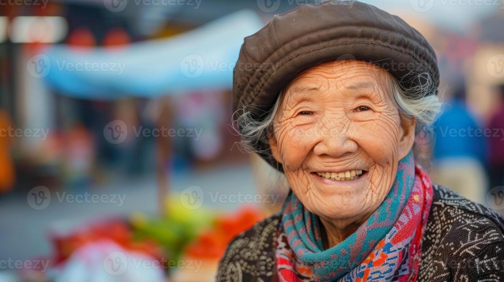 chinese elderly lady photo