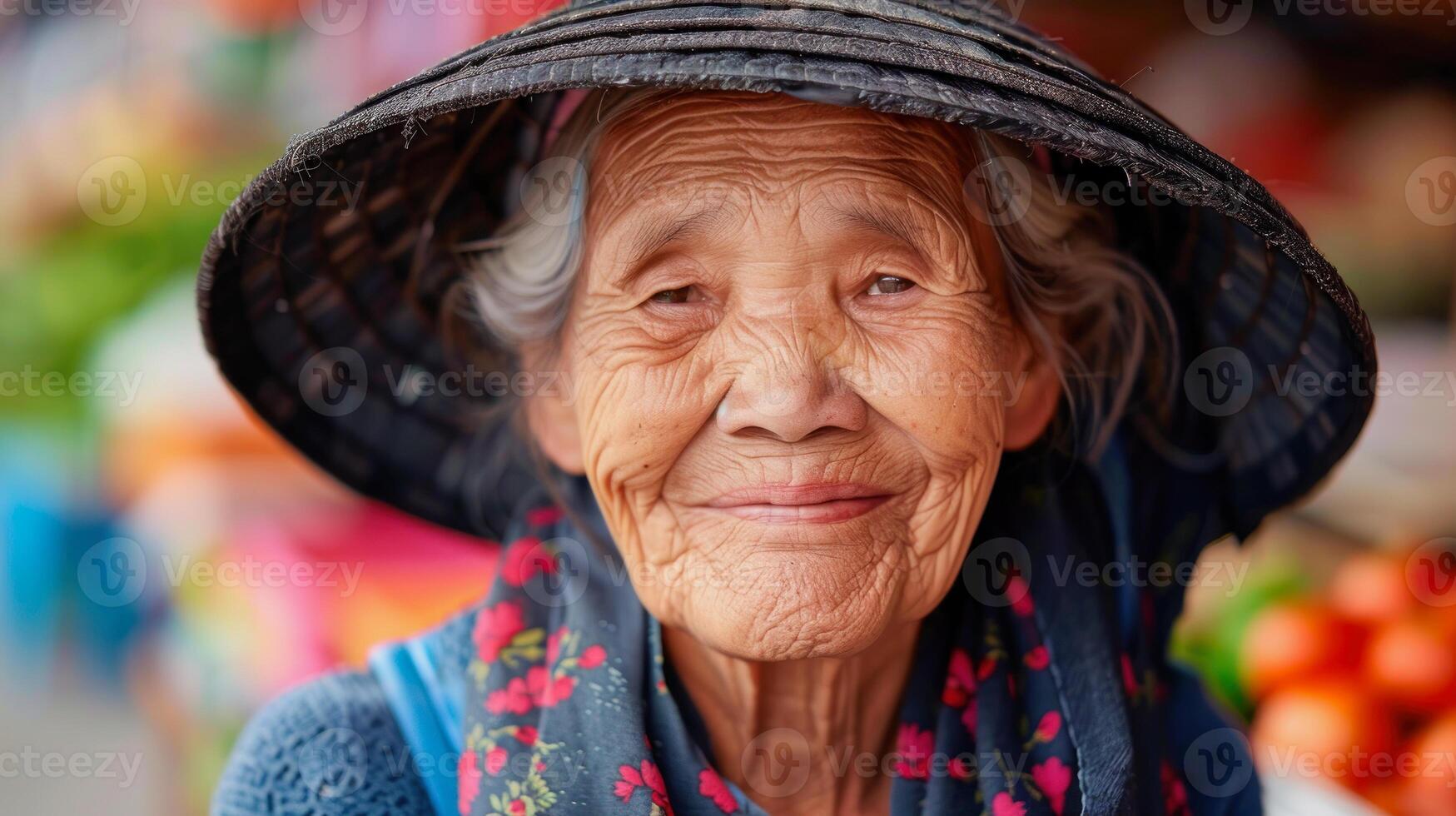 chinese elderly lady photo