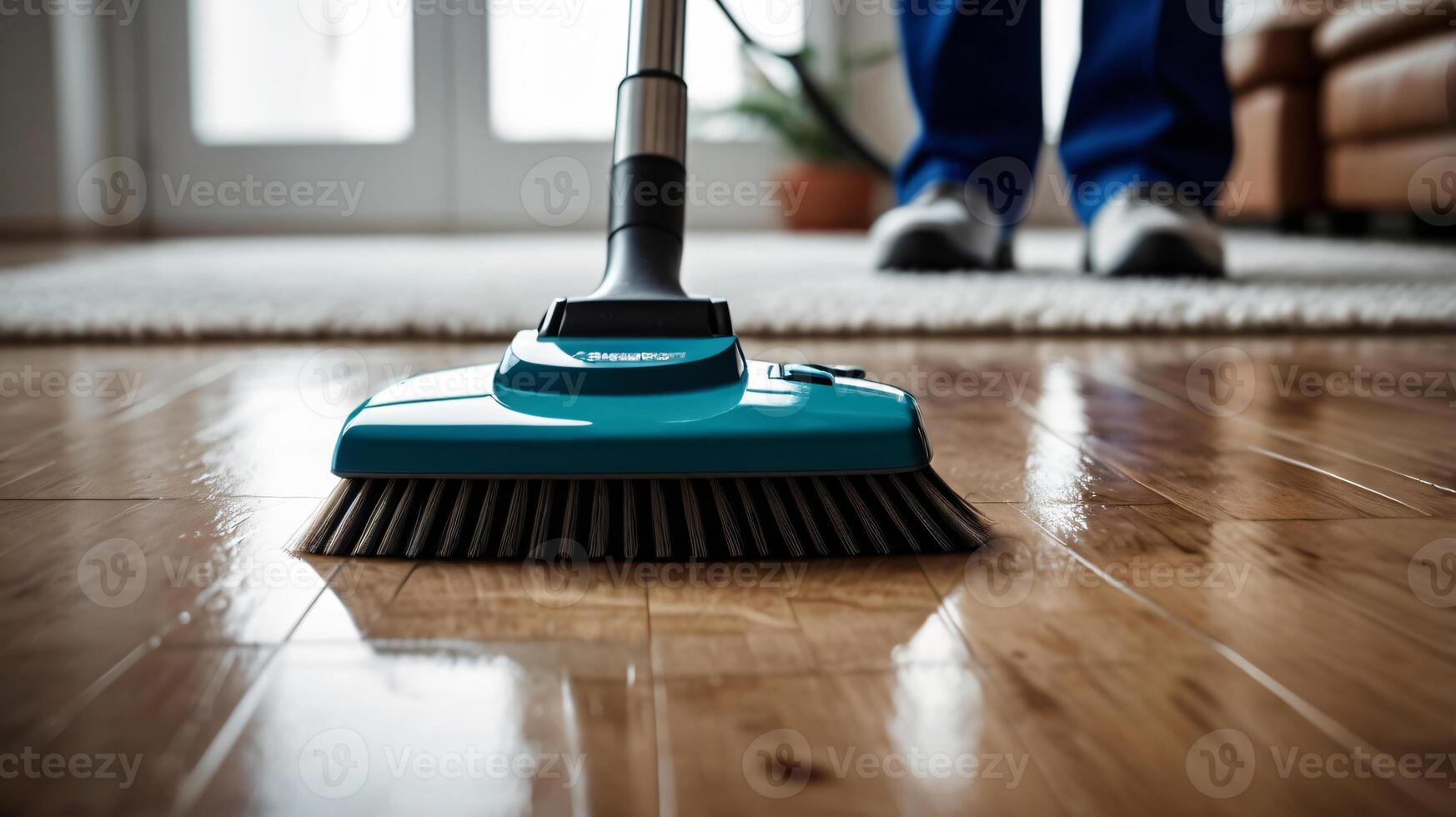 cleaning process with a mopcleaner close-up. space for text, copy space, service, Labor Day photo