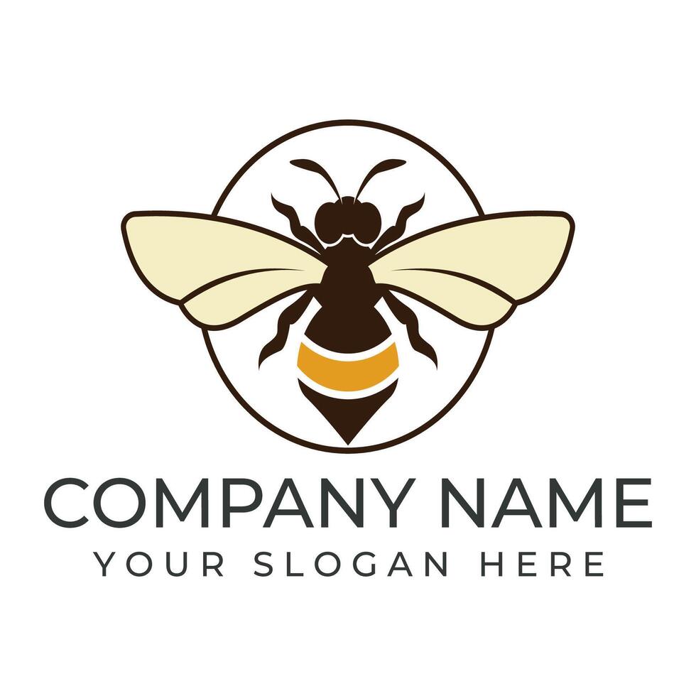 bee icon on the white background vector