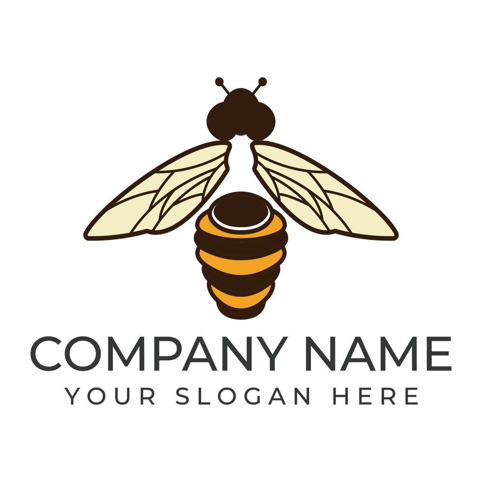 bee icon on the white background vector