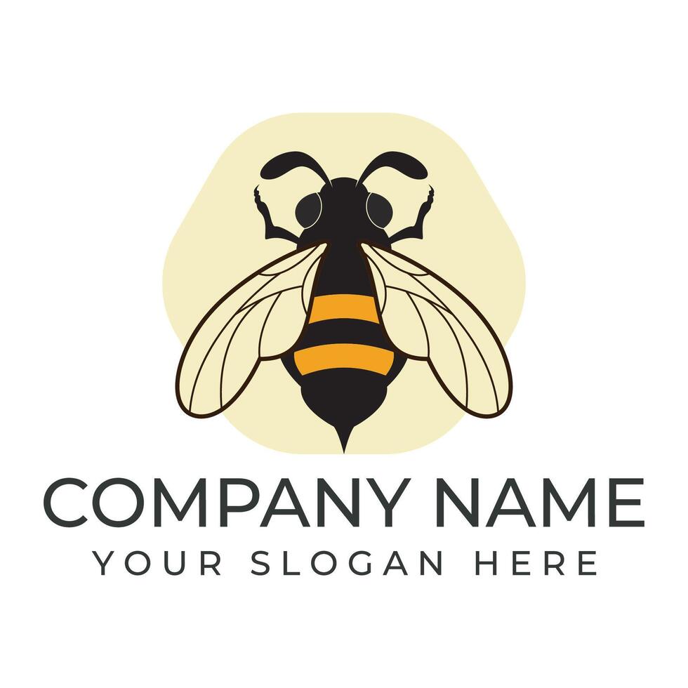 bee icon on the white background vector