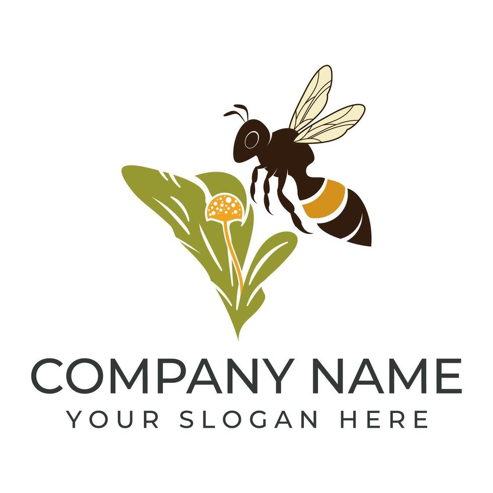bee icon on the white background vector