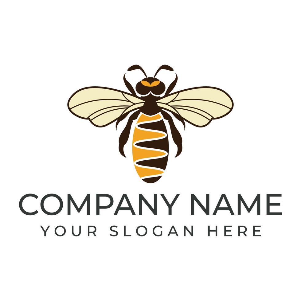 bee icon on the white background vector