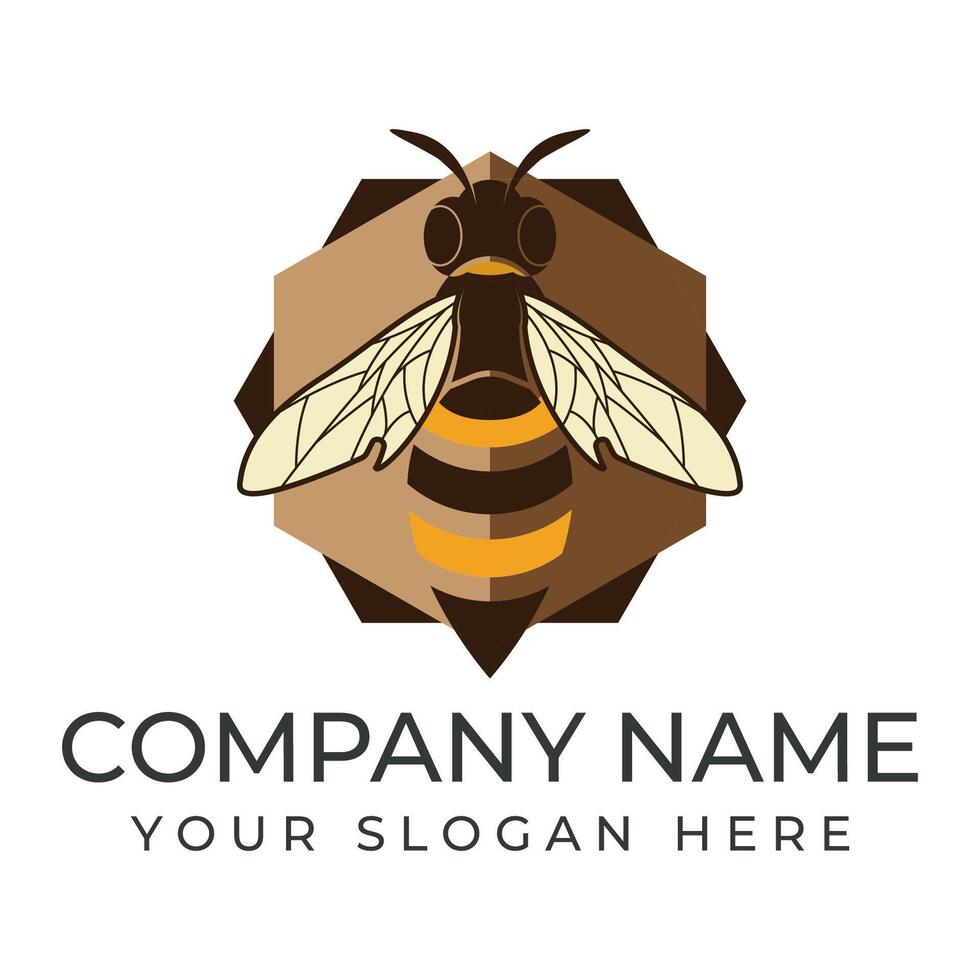 bee icon on the white background vector