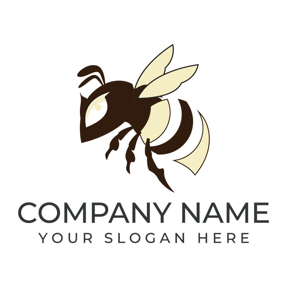 bee icon on the white background vector