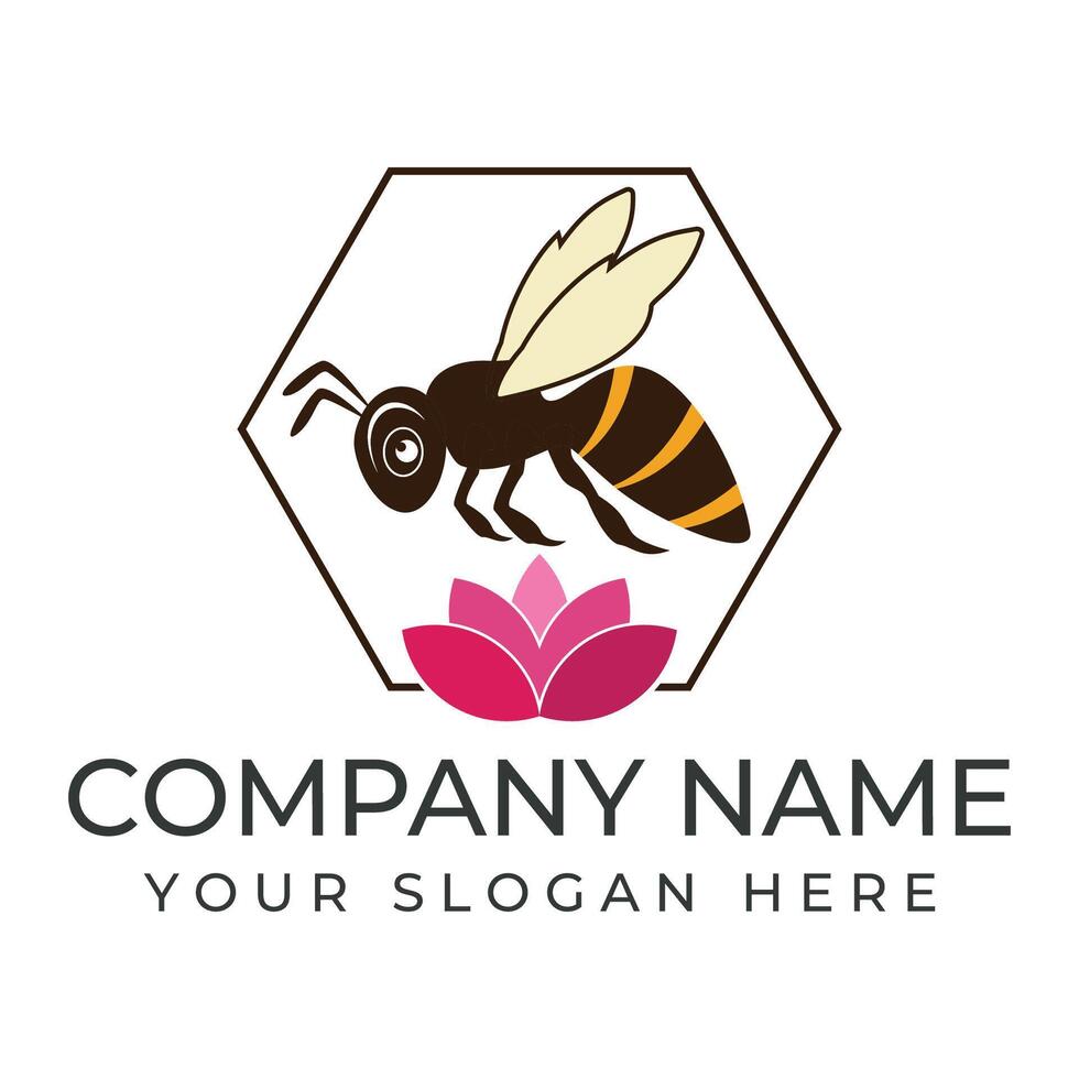 bee icon on the white background vector