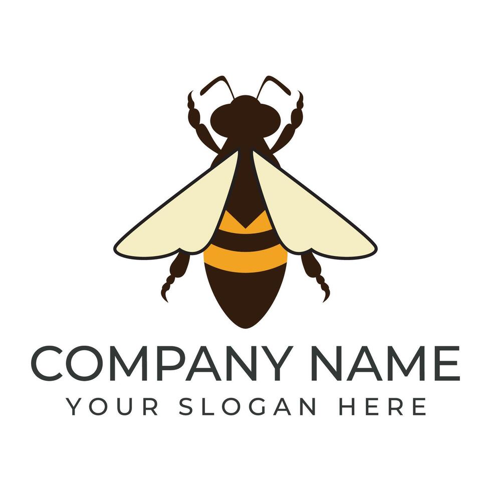 bee icon on the white background vector