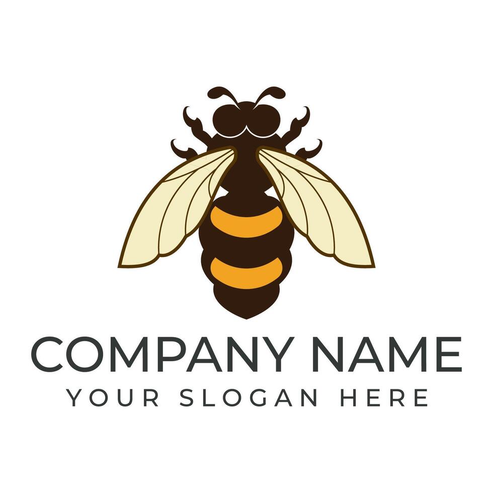 bee icon on the white background vector