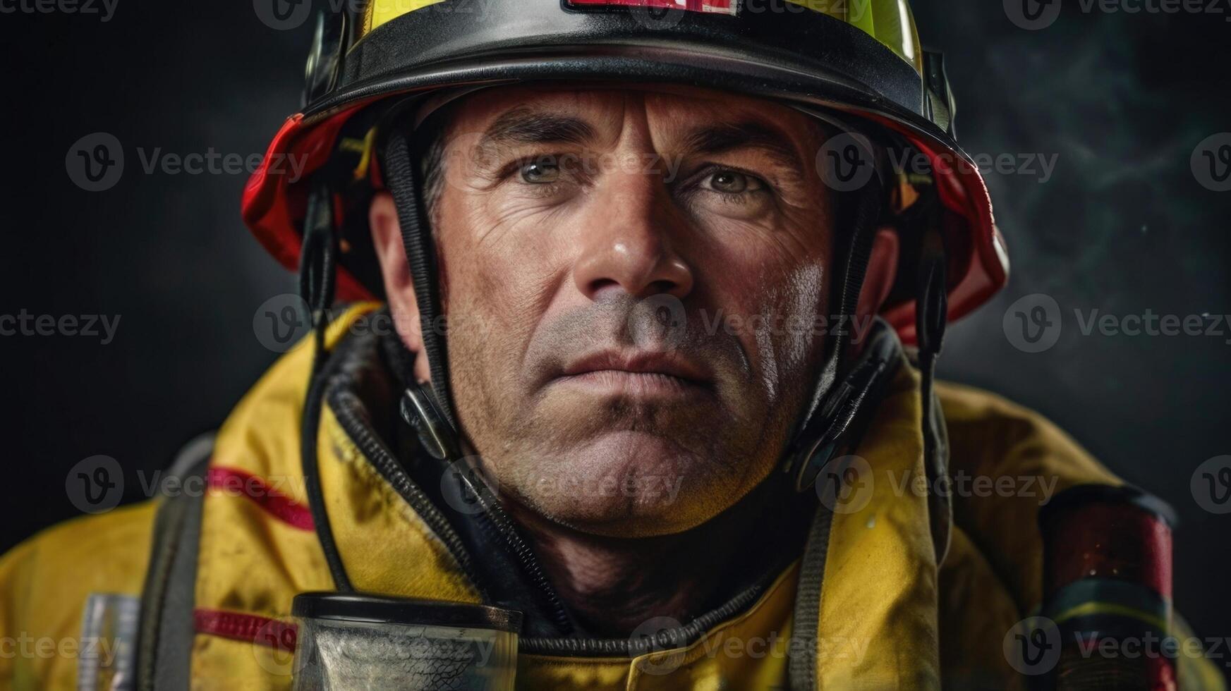 portrait of a firefighter photo