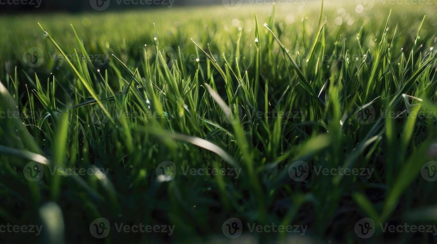 a close up of grass in the sun photo