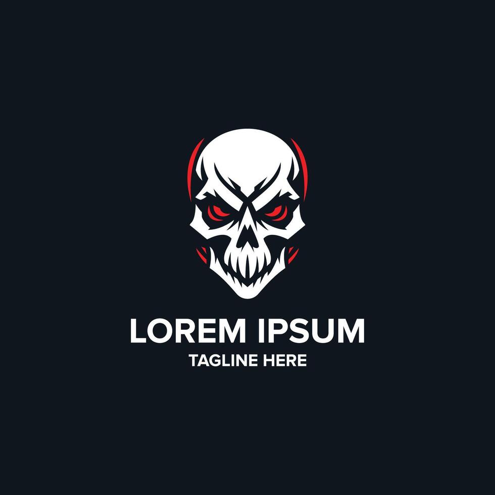 Skull logo, Skull logo for gaming team vector