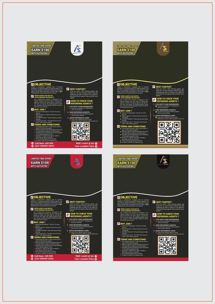 Modern And Exclusive Flyer Design vector