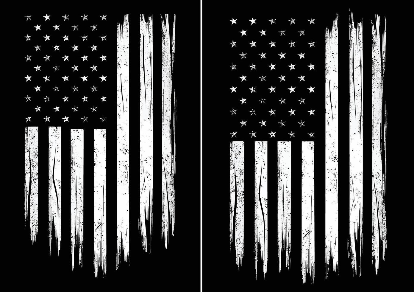 USA Grunge Flag. USA Distressed Flag vector