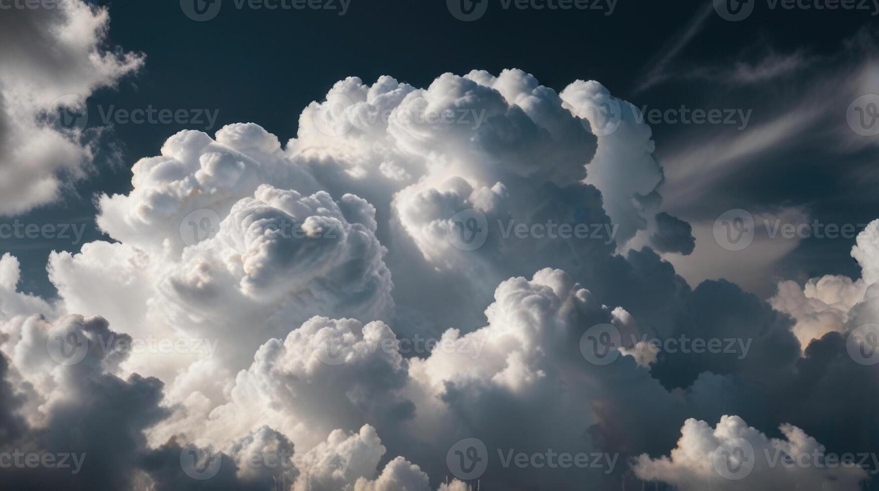 a view of the clouds from an airplane photo