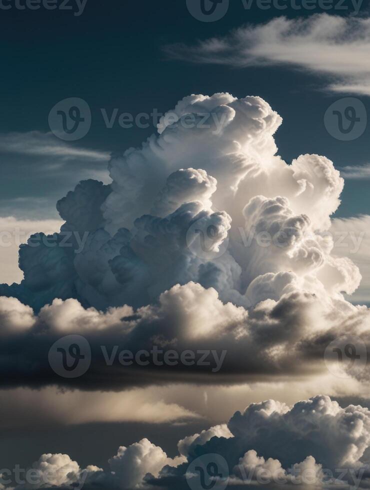 a view of the clouds from an airplane photo