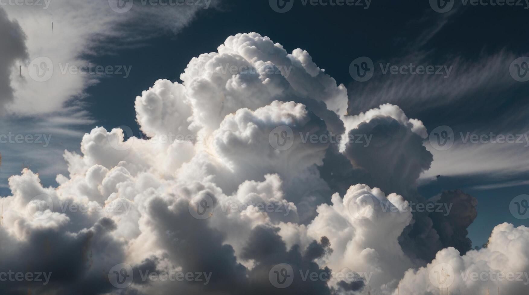 a view of the clouds from an airplane photo