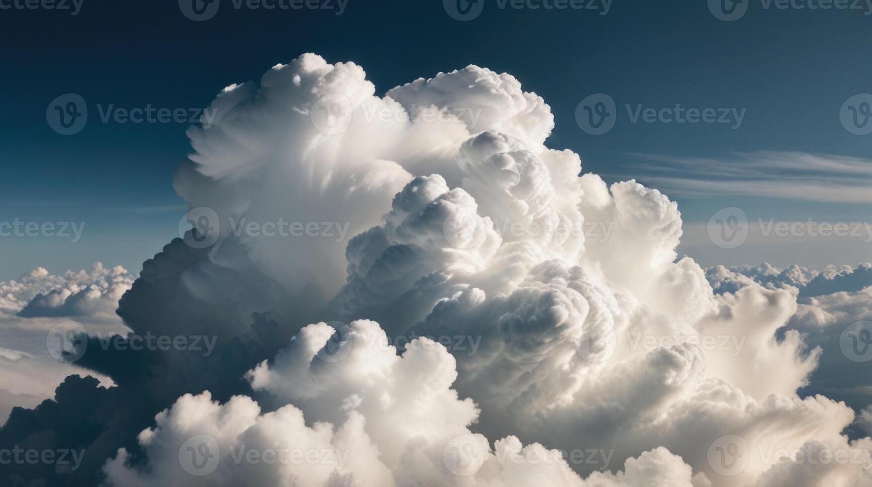 a view of the clouds from an airplane photo