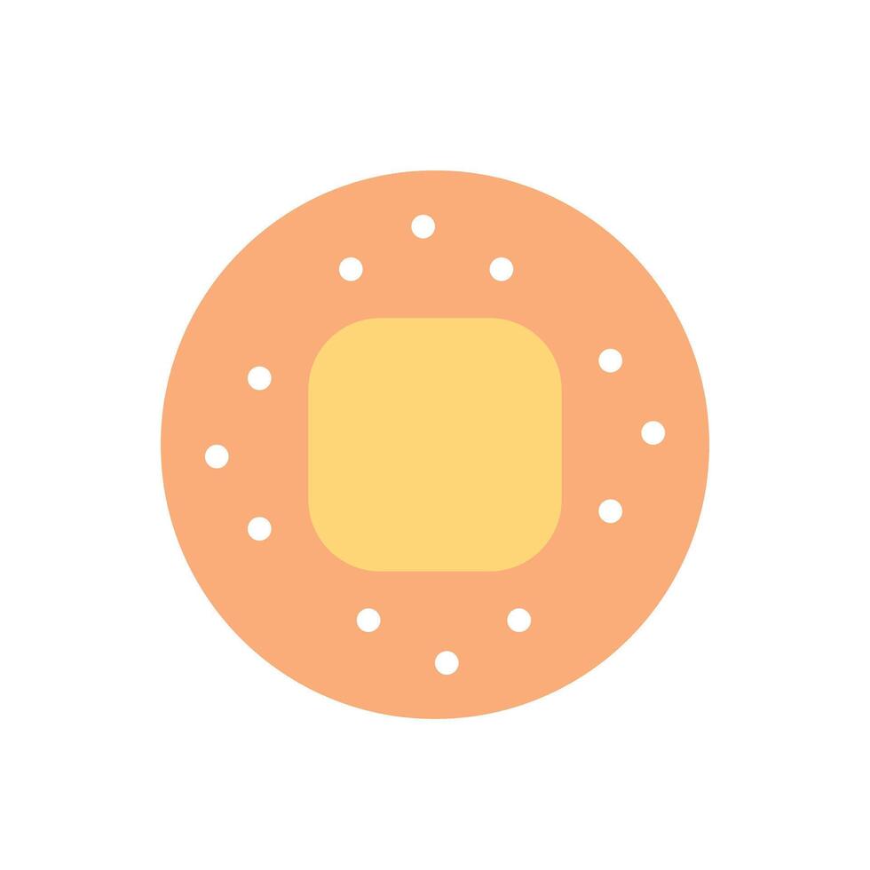 Bandage flat icon. You can be used bandage icon for several purposes like - websites, UI, UX, print templates, promotional materials, infographics, web and mobile phone apps. vector