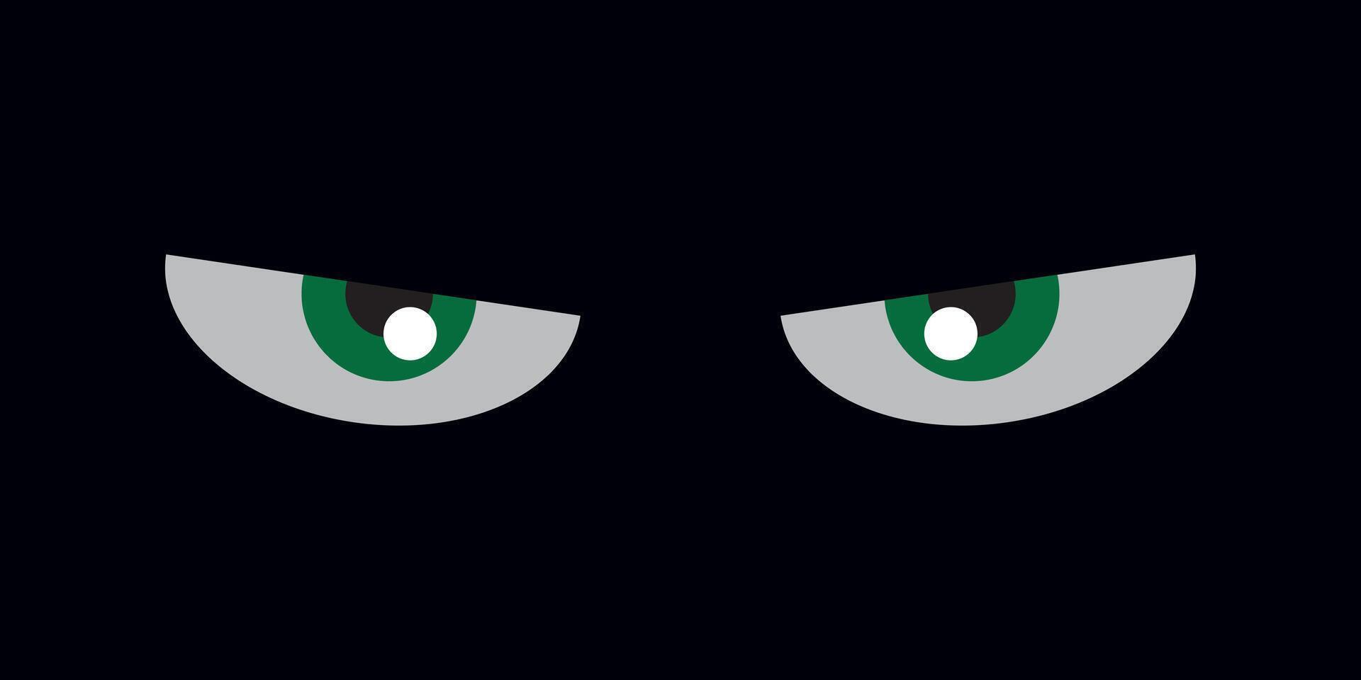 Animal eye brown icon party cartoon dark poster. Happy halloween cat eye poster face silhouette sign vector