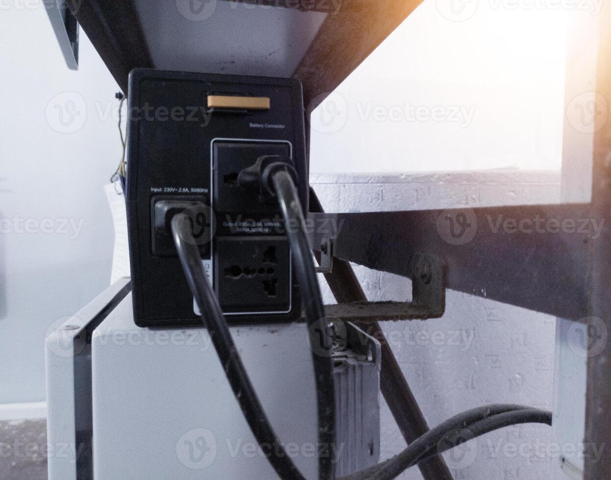 Uninterruptible Power Supply,UPS backup battery as an alternative power supply for the system control panel. photo