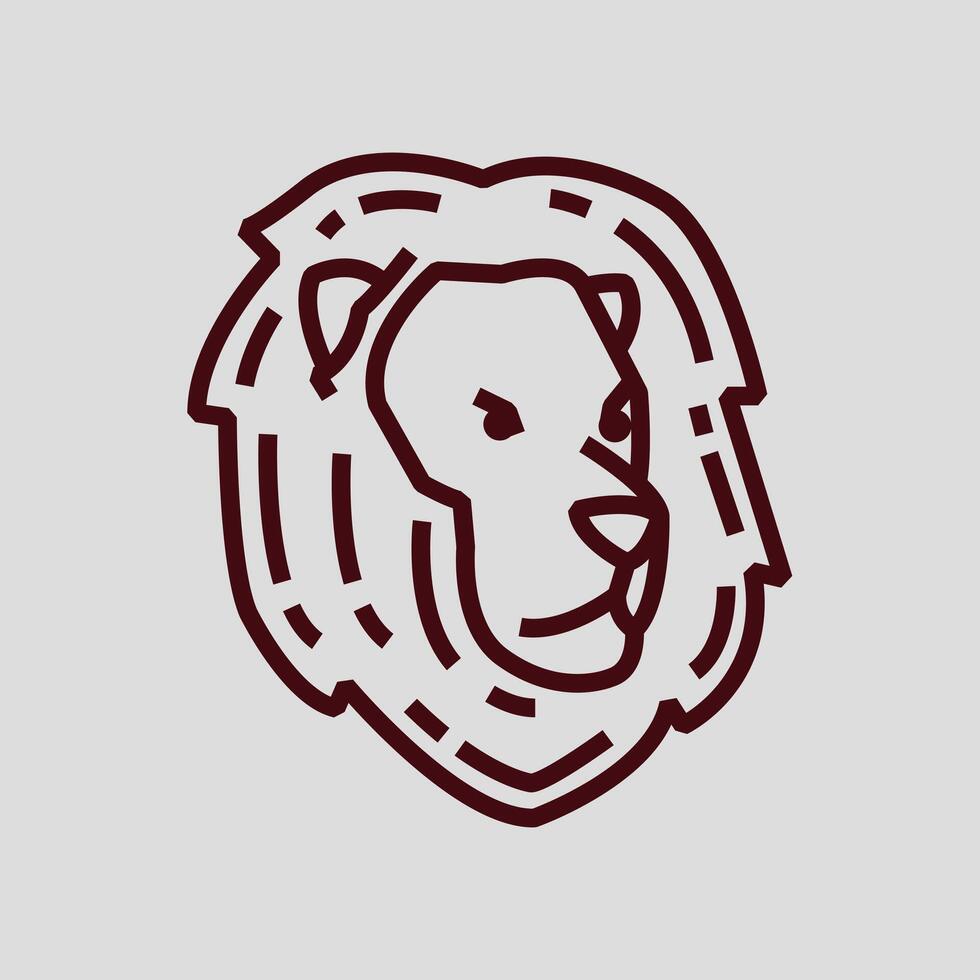 illustration Lion Head logo. design Lion. Lion Head logo Cartoon design illustration and icon for website, digital and print vector