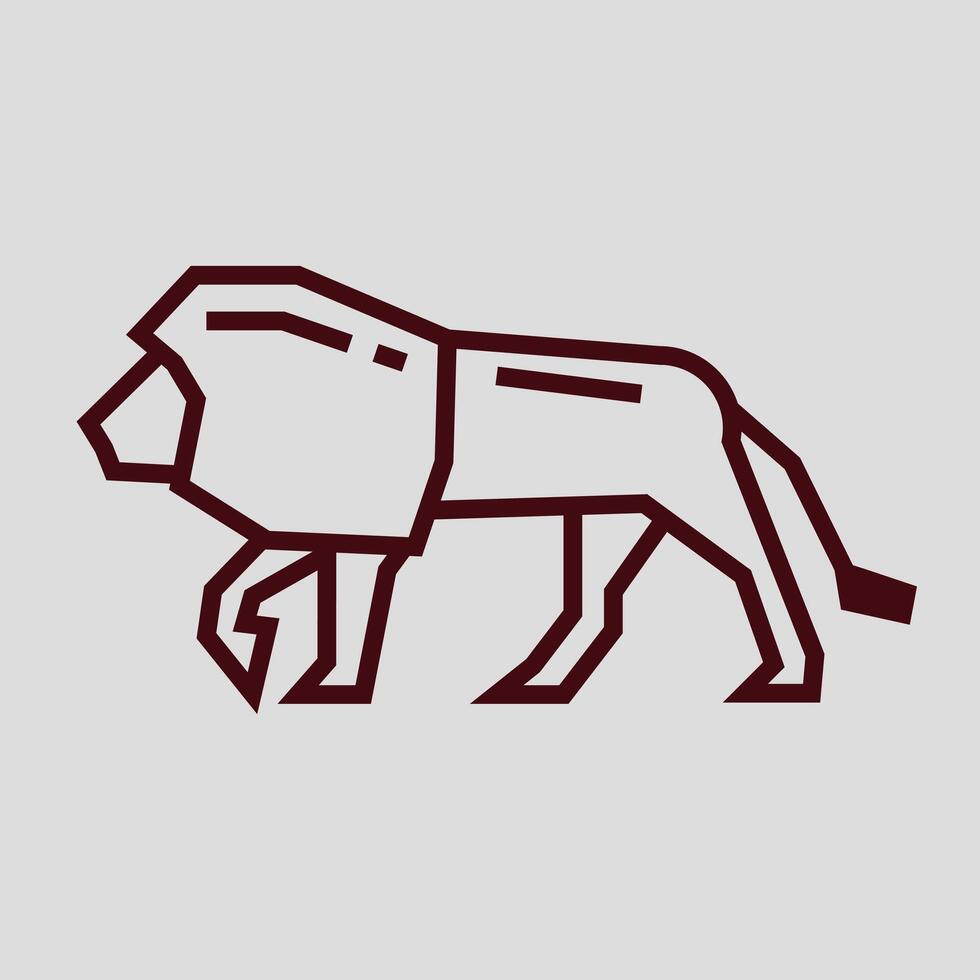 illustration Lion Head logo. design Lion. Lion Head logo Cartoon design illustration and icon for website, digital and print vector