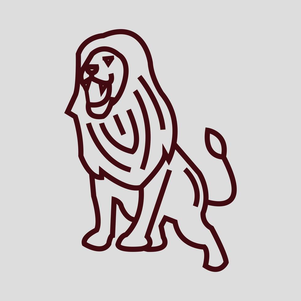 illustration Lion Head logo. design Lion. Lion Head logo Cartoon design illustration and icon for website, digital and print vector