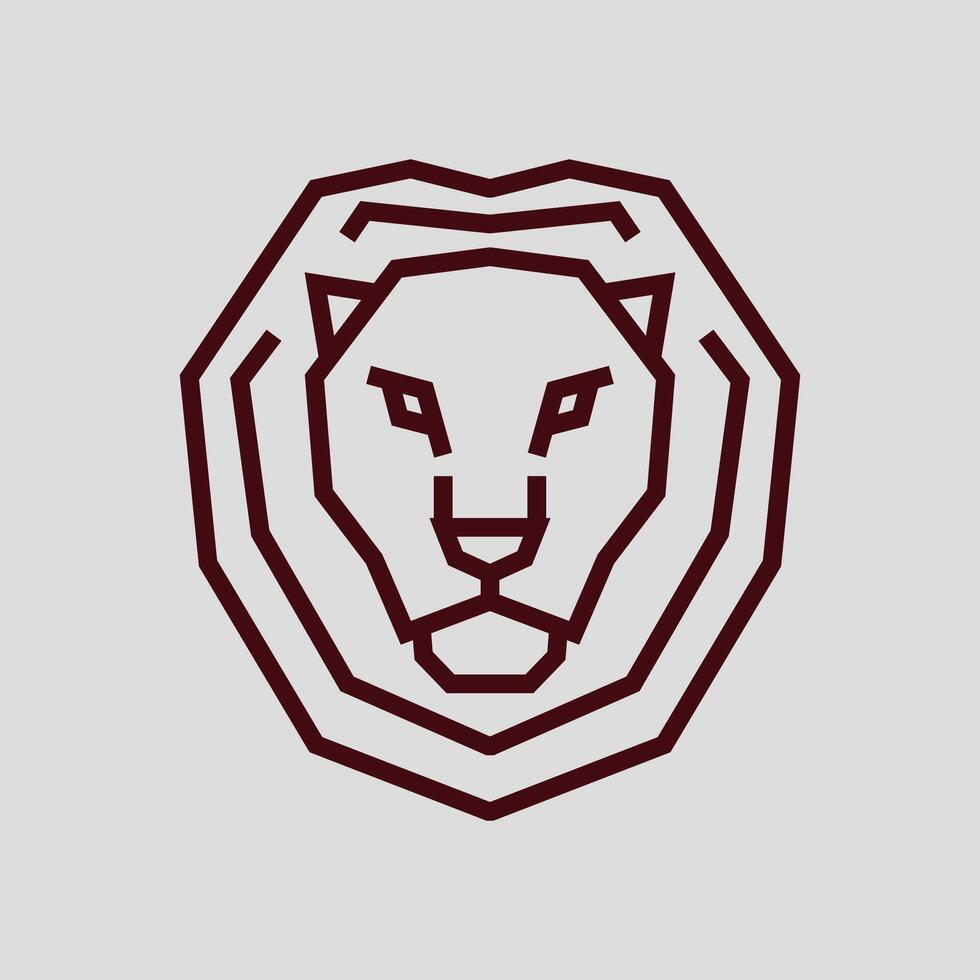 illustration Lion Head logo. design Lion. Lion Head logo Cartoon design illustration and icon for website, digital and print vector