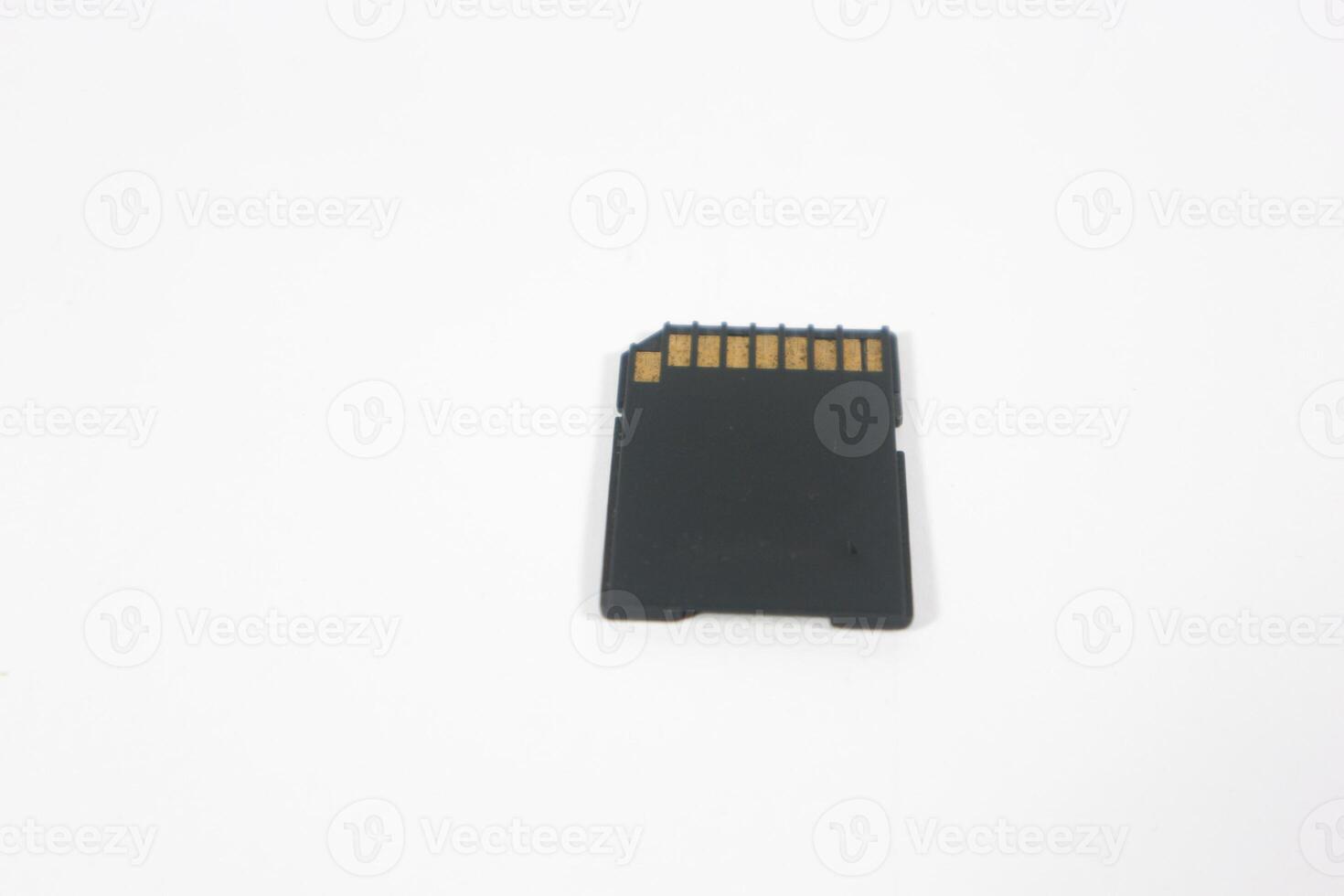 SD memory card isolated on white background photo