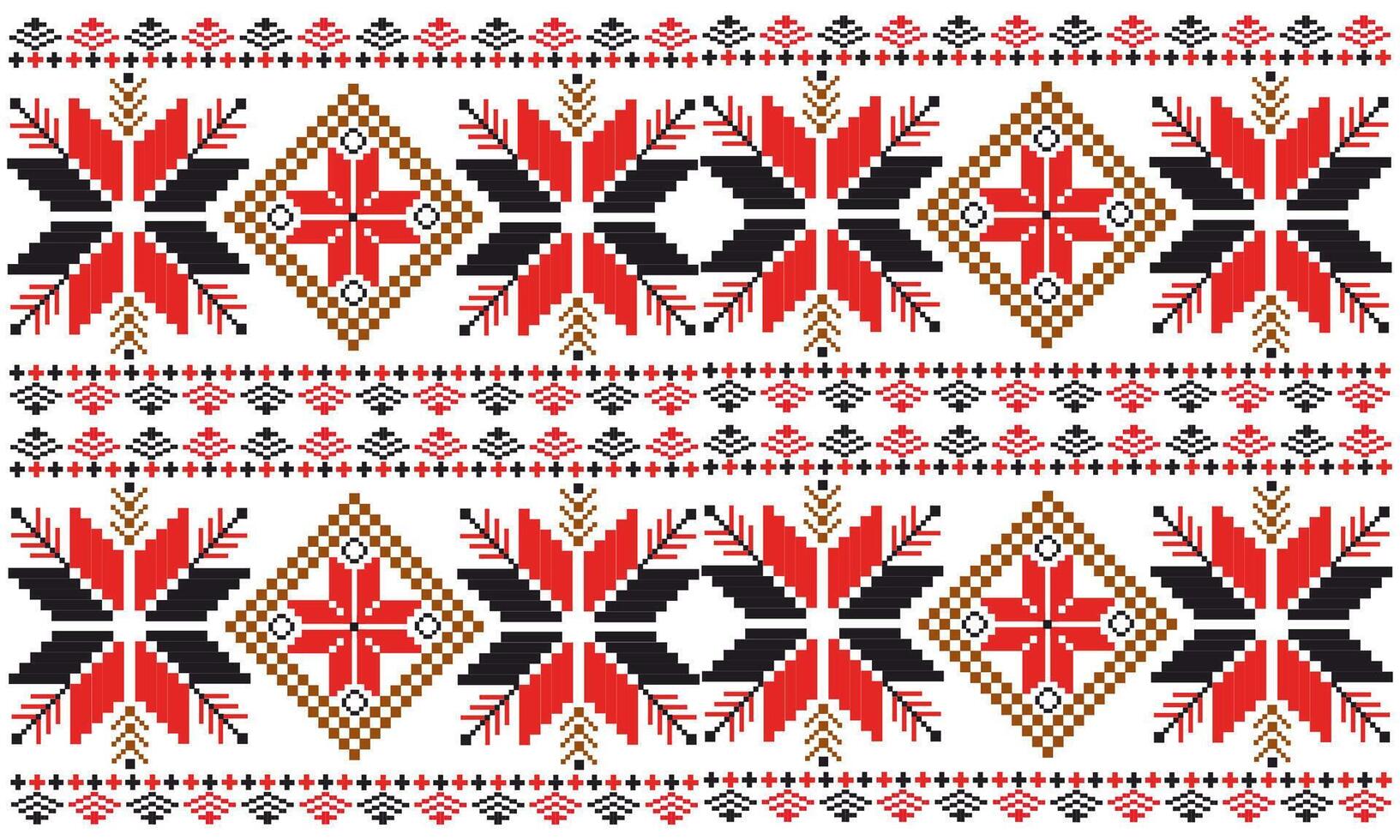 seamless pattern with elements ornament illustration for background vector