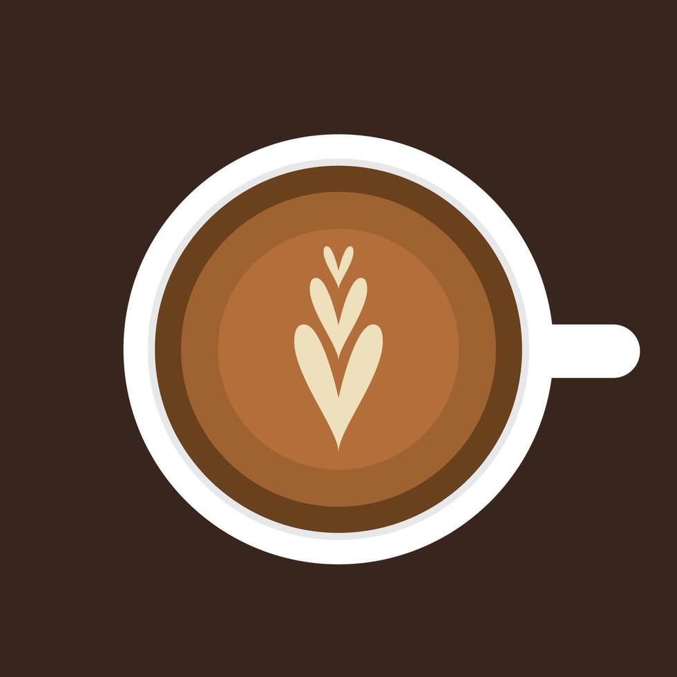 Hot coffee cup icon- illustration. vector
