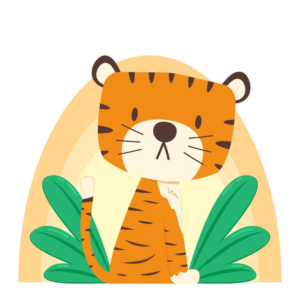 Tiger cartoon . Tiger character design. Happy Chinese new year. Year of Tiger. vector