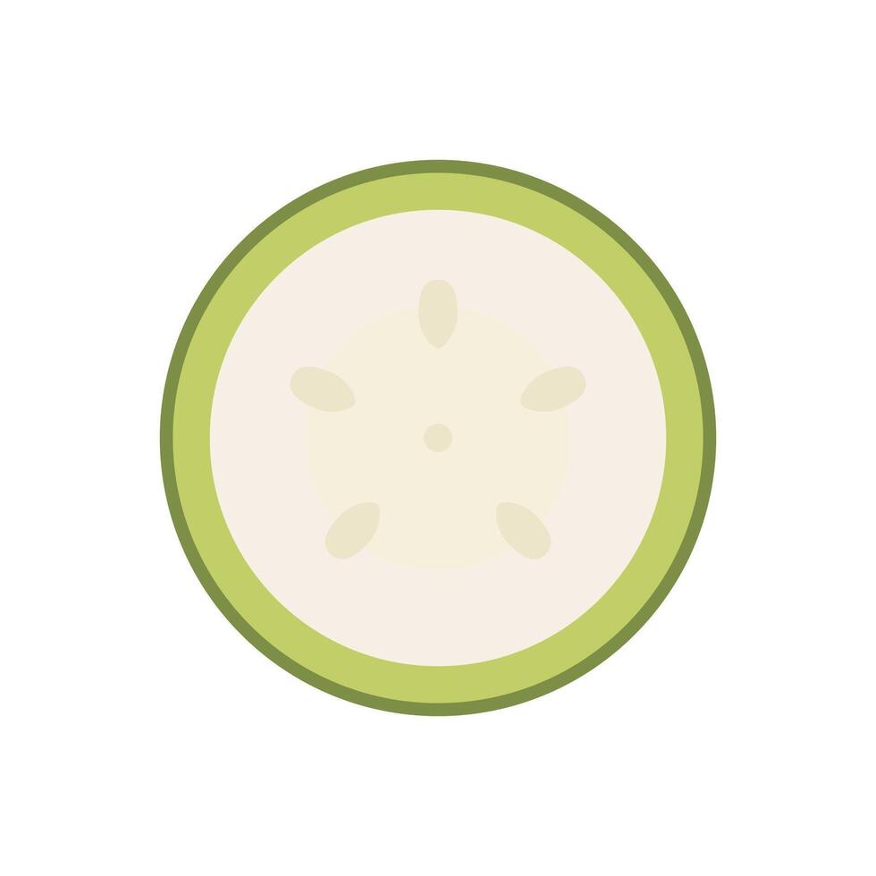Zucchini sliced . Zucchini sliced on white background. vector