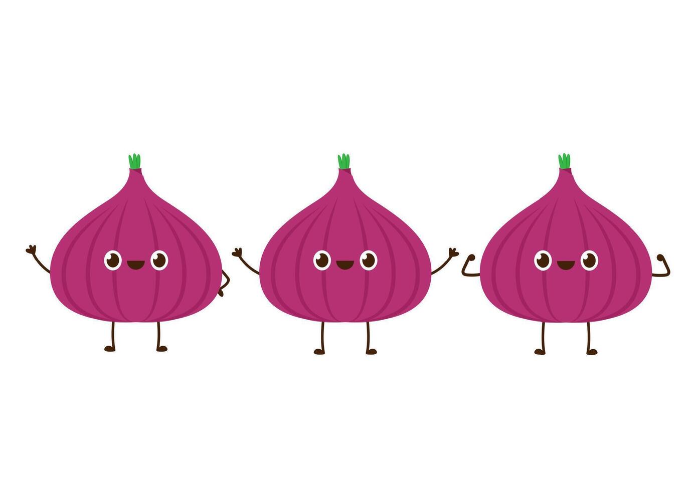 Onion . Onion character design. wallpaper. mascot. vector