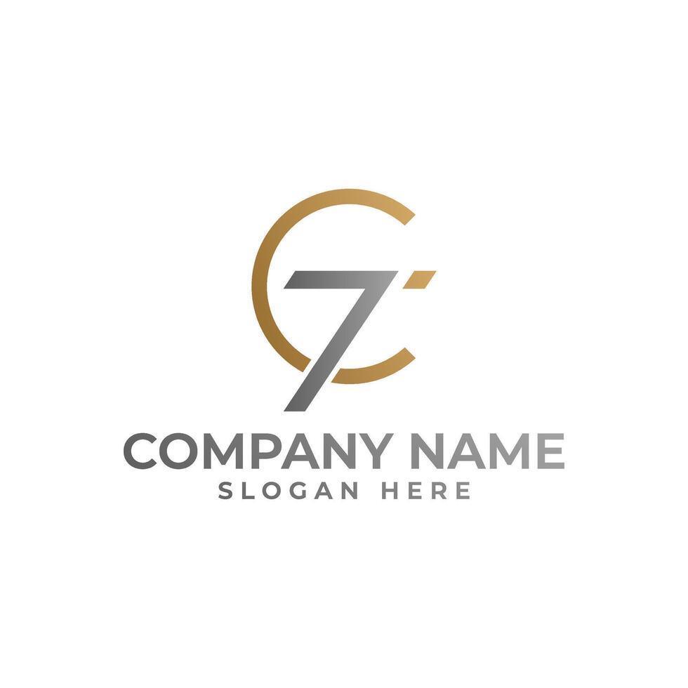 TC initial logomark with the letter T is in the forward arrow in geometric and minimalist style vector