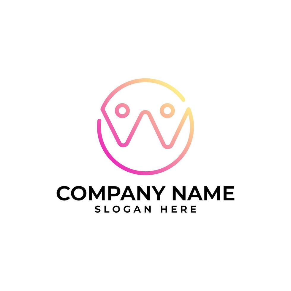 two people handling hand with both people connected to creating a circle of community in warmth gradient colors in modern and minimalist style vector