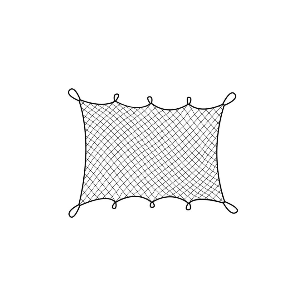 Fish net, isolated fishnet isolated 3d mesh vector